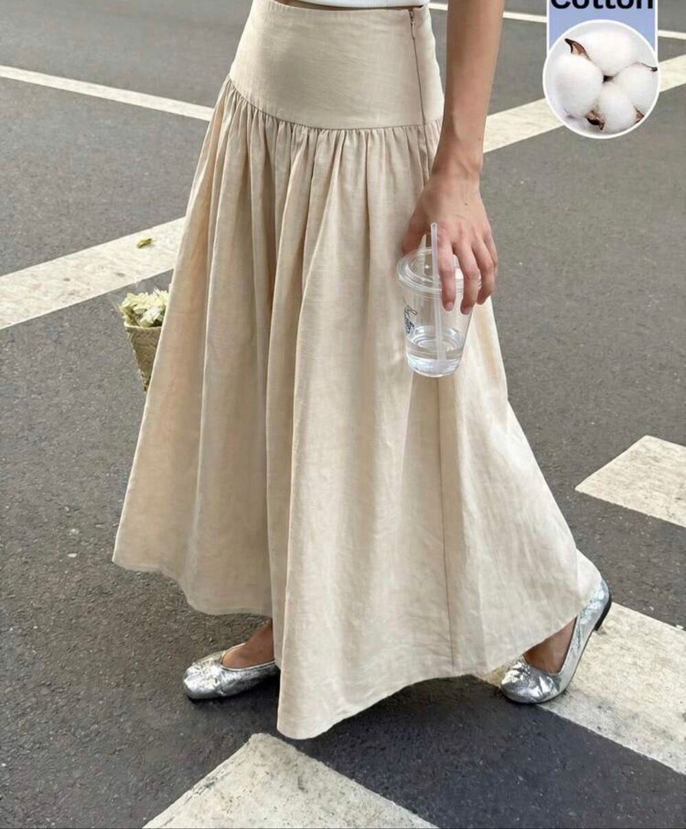 Sweet salt Dani Green Drop Waist Maxi Knit Skirt M